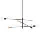 3 Light Metal Sputnik Chandelier