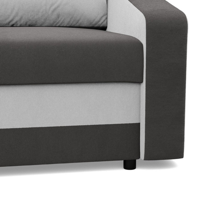 Tasharn Orion A Compact Upholstered Sofa Bed With Storage Pull Out Guest Bed In Brown And Light Brown