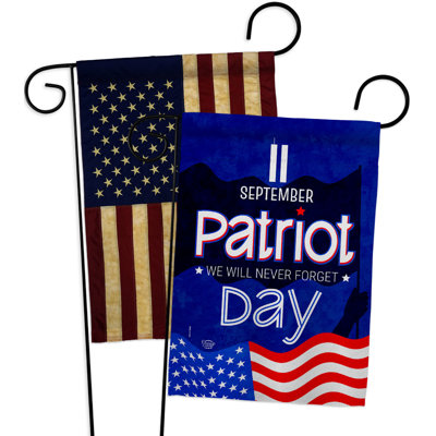 Drapeau de jardin en polyester 13 x 18,5 po