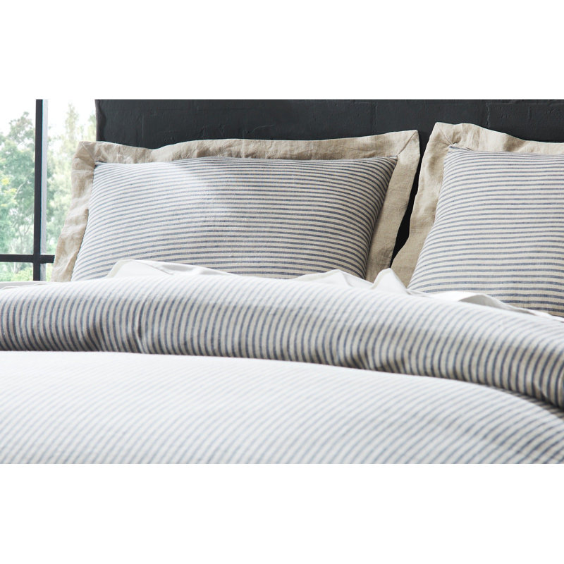 Nardi Steel Blue, Linen Sham - Euro, Euro Square, Steel Blue