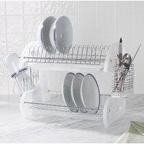 Dish Drying Rack, 1Easylife 2 Tier Large Kitchen Dish Rack with Removable  Drainboard, Utensil Holder and Cup Holder, Rustproof Nano Coating Dish  Drainer for-1easyLife Home & Garden – Bringing Beauty to Your