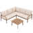 Coussin beige / structure brune