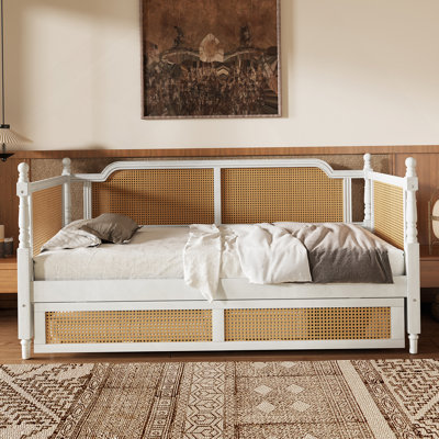 Rattan Daybed With Trundle