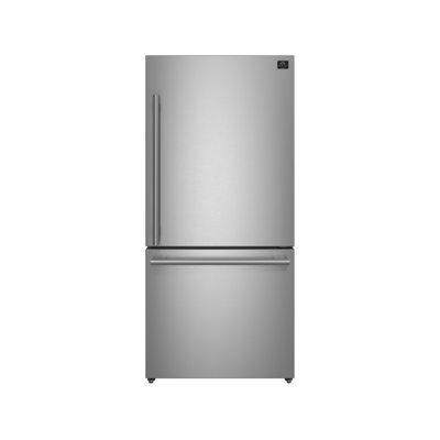 Ensemble de cuisine 3 pièces FORNO Premium - cuisinière à gaz 30 po, réfrigérateur congélateur inférieur, lave-vaisselle encastré, acier inoxydable