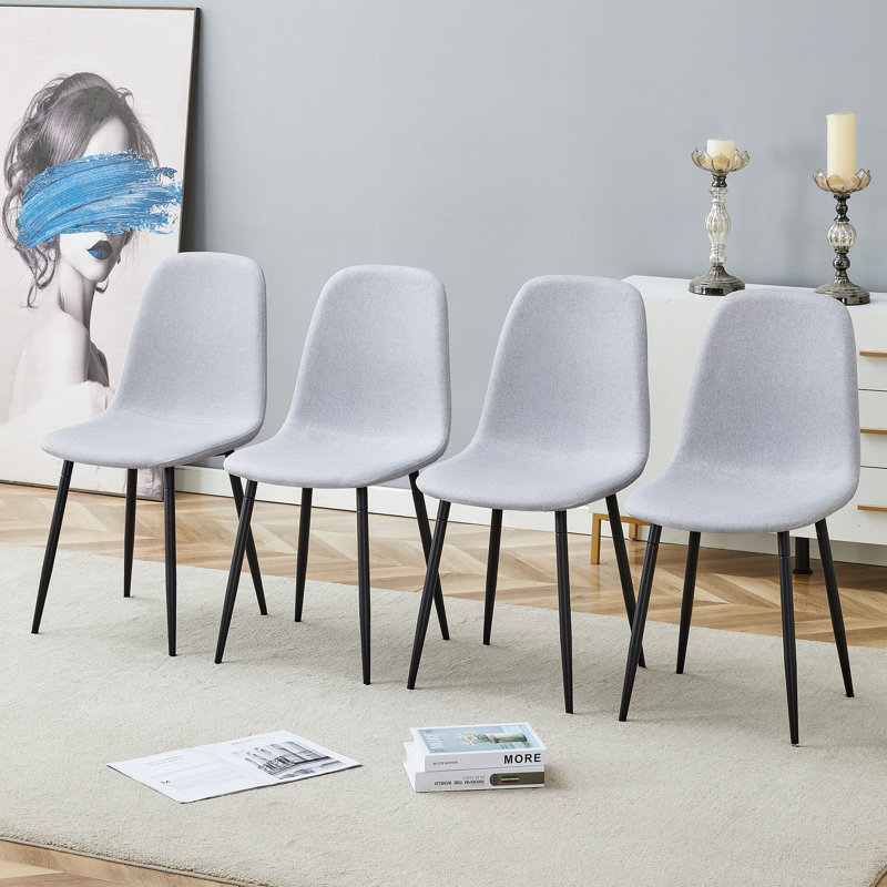Comfortable Linen-Cotton Dining Chair Set