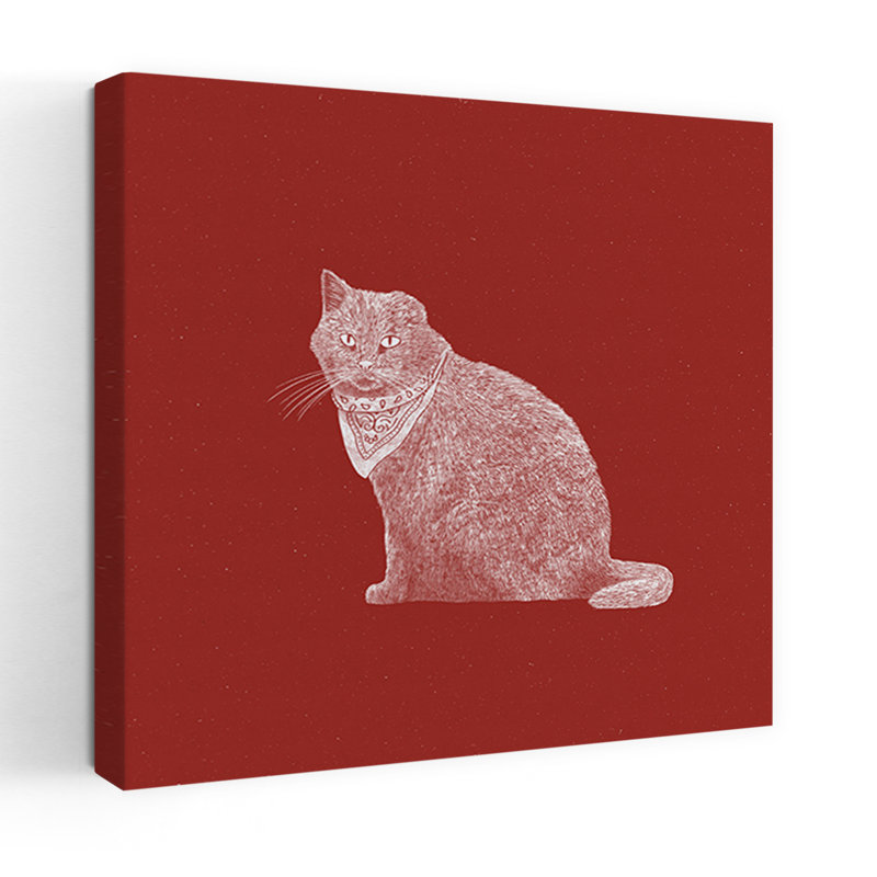 Art contemporain, art contemporain pour chat, H 18 po x l 18 po