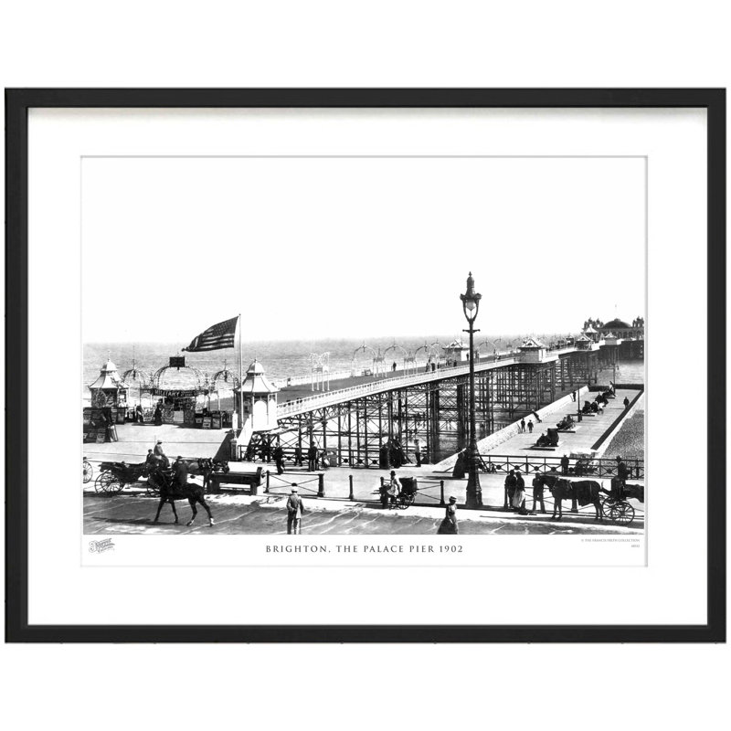 Brighton, The Palace Pier 1902 by Francis Frith - Single Picture Frame Print, 60cm H x 80cm W x 2.3cm D