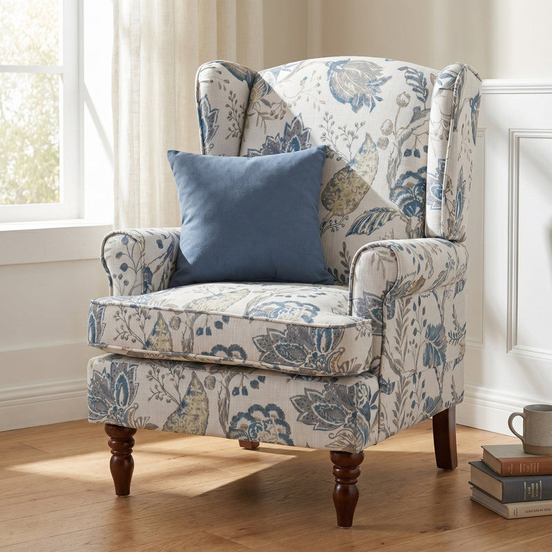 Chaise d'appoint moderne, Bleu antique