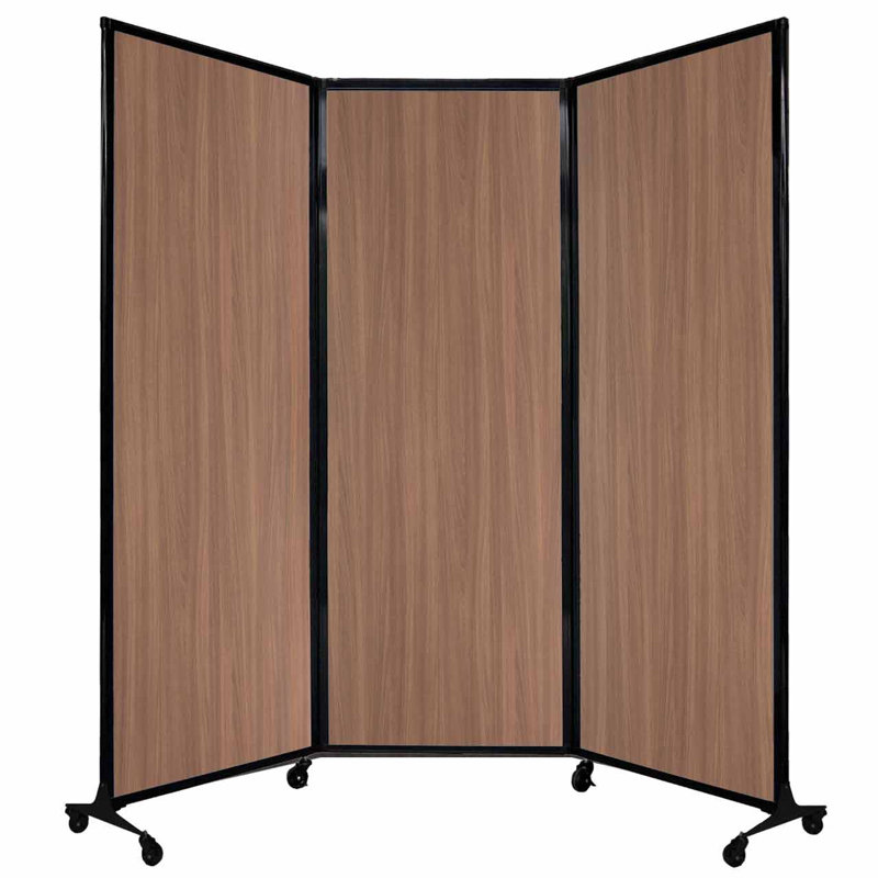 Cloison pliante 5 pi 10 po, H 70 po x l 100 po x P 18 po, Beige foncé