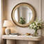Laraya Round Aluminum; MDF Mirror