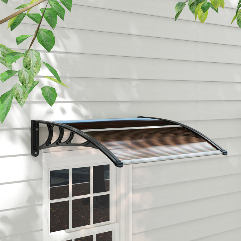 EvoNet 100cm W x 75cm D Plastic Cover Retractable Door / Window Awning