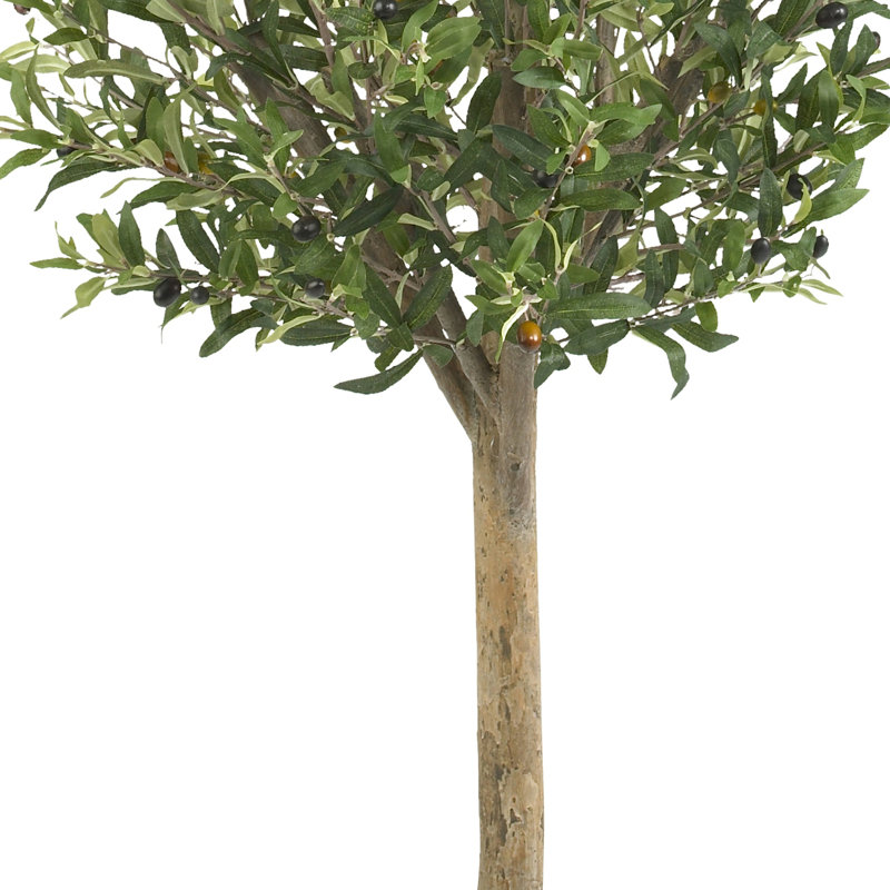 53'' Faux Olive Tree Topiary in Pot