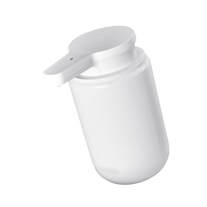 Distributeur de savon automatique sans contact, pompe à mousse liquide rechargeable de 10 oz avec 2 niveaux réglables pour la salle de bain et la cuisine