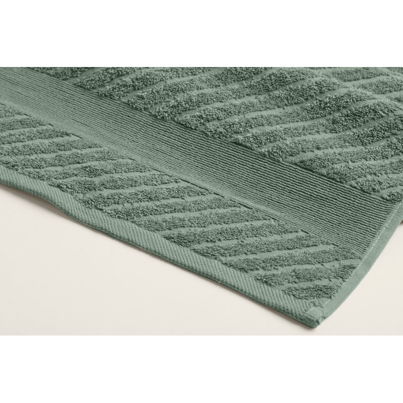 Ensemble de serviettes 100% coton 2 pièces Siebert, Vert