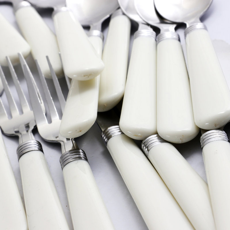 17 Piece 18/10 Stainless Steel Flatware Set, Service for 4