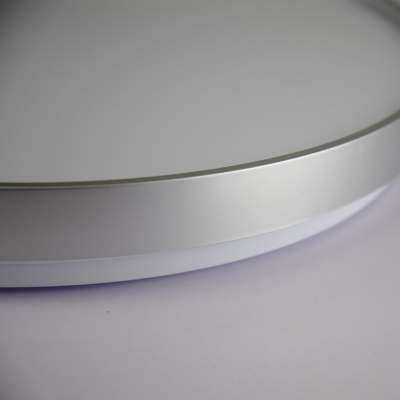 Geza LED Flush Mount, Silver