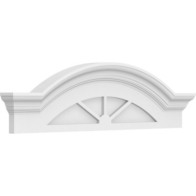 Arête de segment avec frontons en PVC de qualité architecturale à 3 rayons Flankers