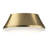 Avra Large 3-Light Brushed Gold Flush Mount with Etched White Glass Shade-127420136