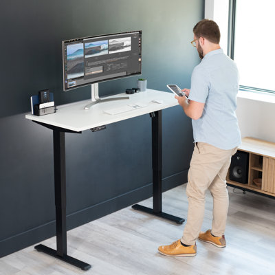 VIVO 55" x 24" Square Corner Table Top for Standing Desk Frames, Top Only, TOP55B-S series
