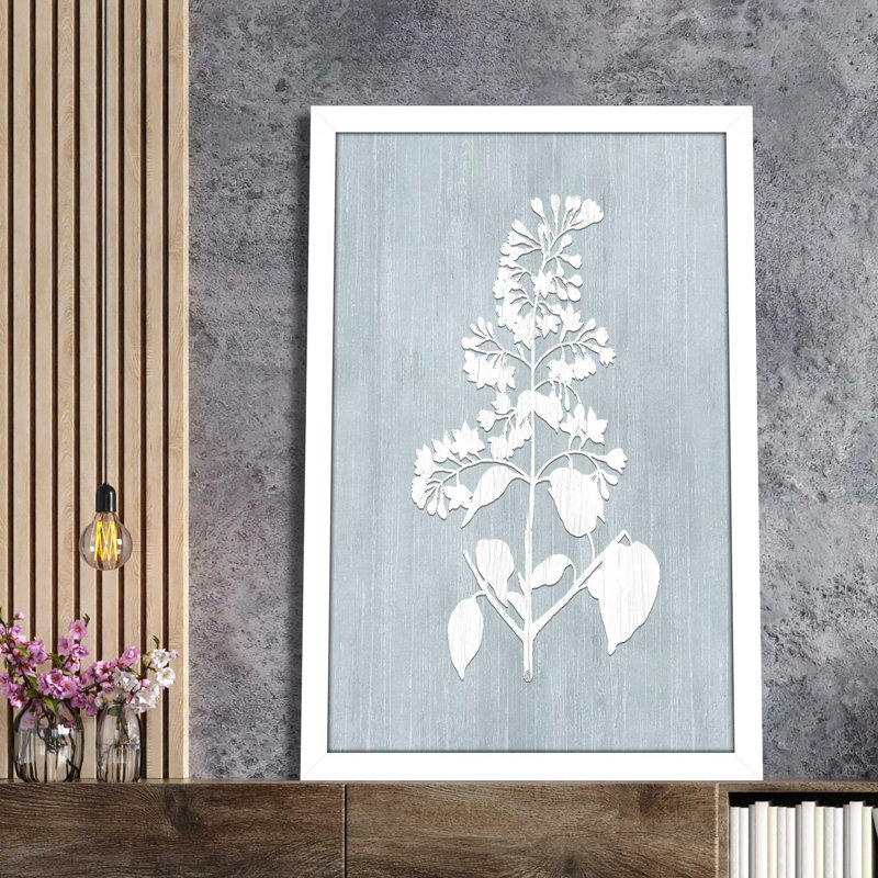 Botany Beauty IV - Peinture, L 21,5 po x H 27,5 po, Cadre blanc