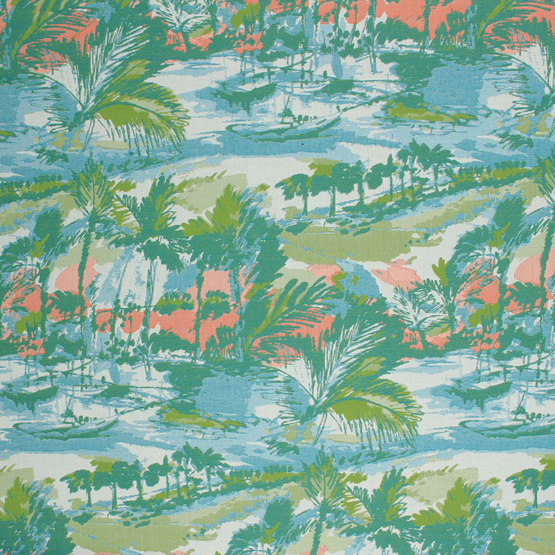 Tissu d’e/s à clé fiesta Prive, Aigue-marine