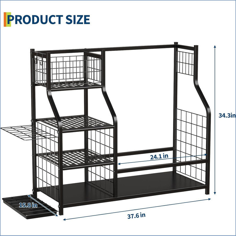 Metal Freestanding Sports Rack