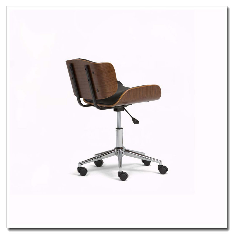 Dax - Bentwood Office Chair - Black / Natural, Black