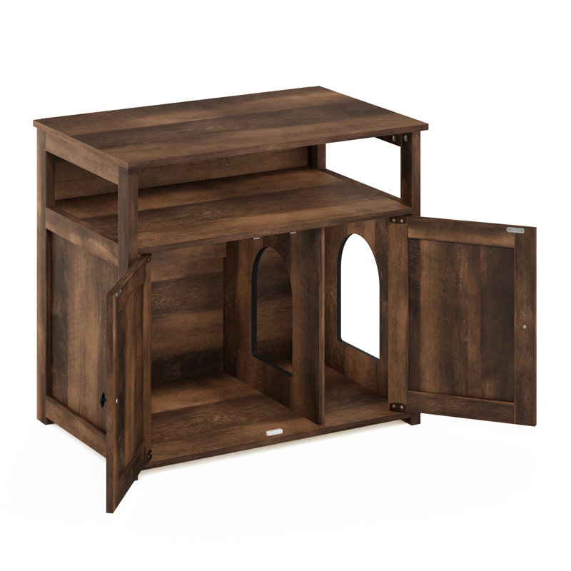 Armoire pour chat avec 2 portes Tucker Murphy Pet ™ Peli Farmhouse