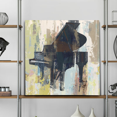 « rouge-gorge de piano »-impression de peinture