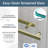 44-48 In. W X 72 In. H Double Sliding Framed Shower Door With Nano-Coated Clean Tempered Glass In Brushed Gold-129177591