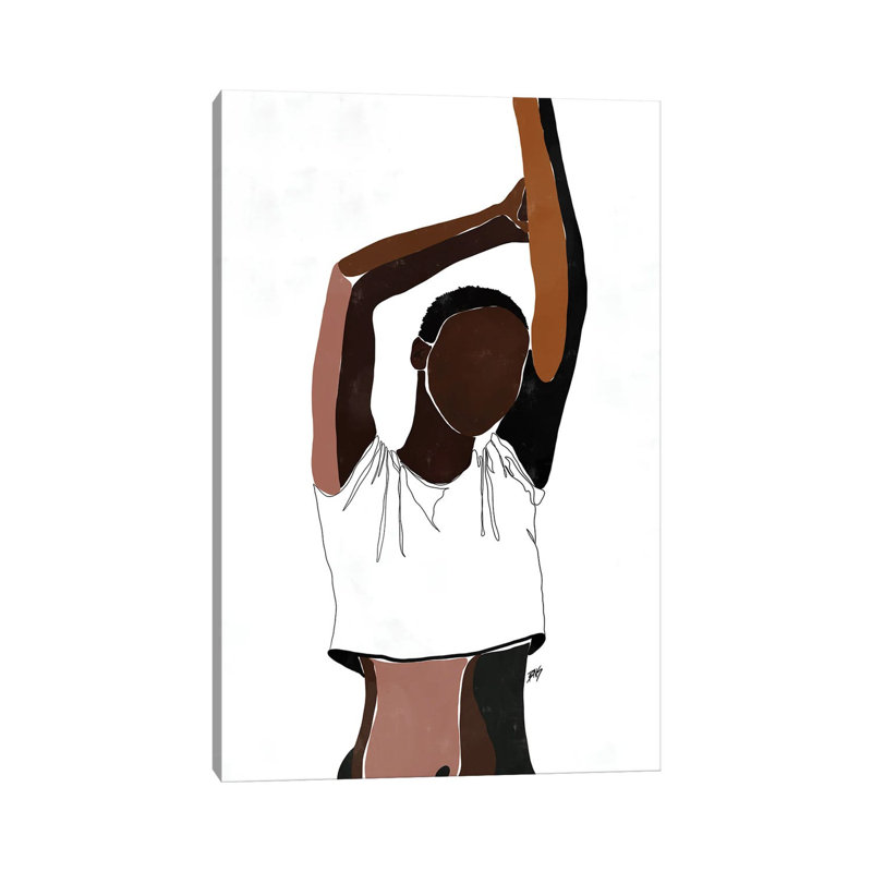 Sienna Nicole-impression d’art graphique, Pas de tapis, H 48 po x l 32 po x P 1,5 po, Toile tendue