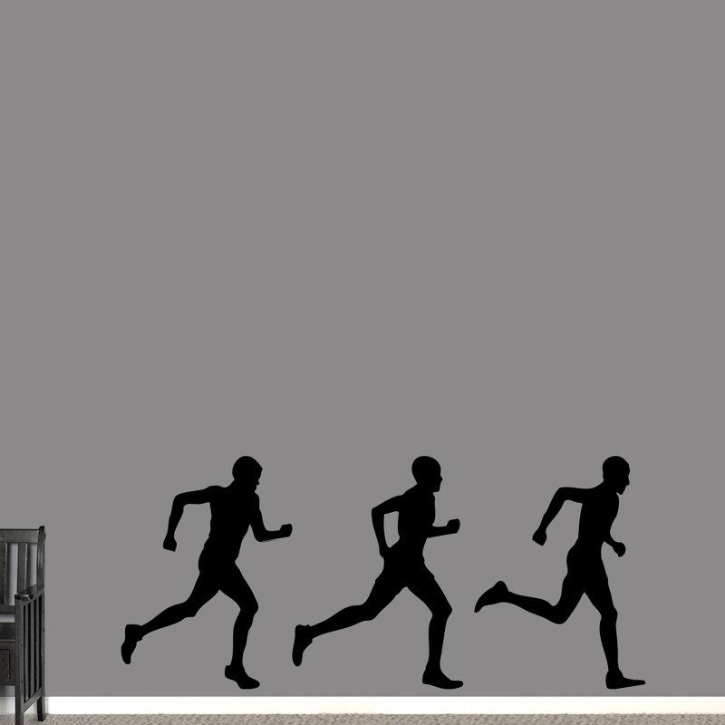 Moneta Sports Non-Wall Damaging Wall Decal, Black