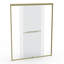 Porte de douche coulissante double de 56 à 60 po x H 72 po, porte de salle de bain coulissante semi-sans cadre avec verre trempé de 1/4 po (6 mm) pour douche à l'italienne, or brossé