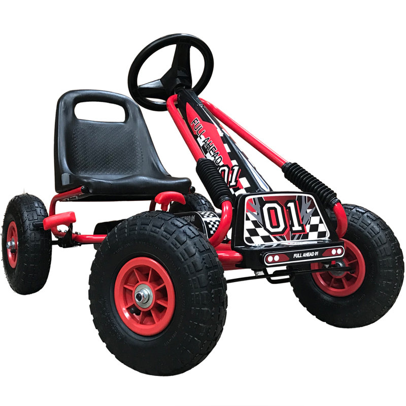 Pylant Zoomie Kids Push/Pull Ride On, Red