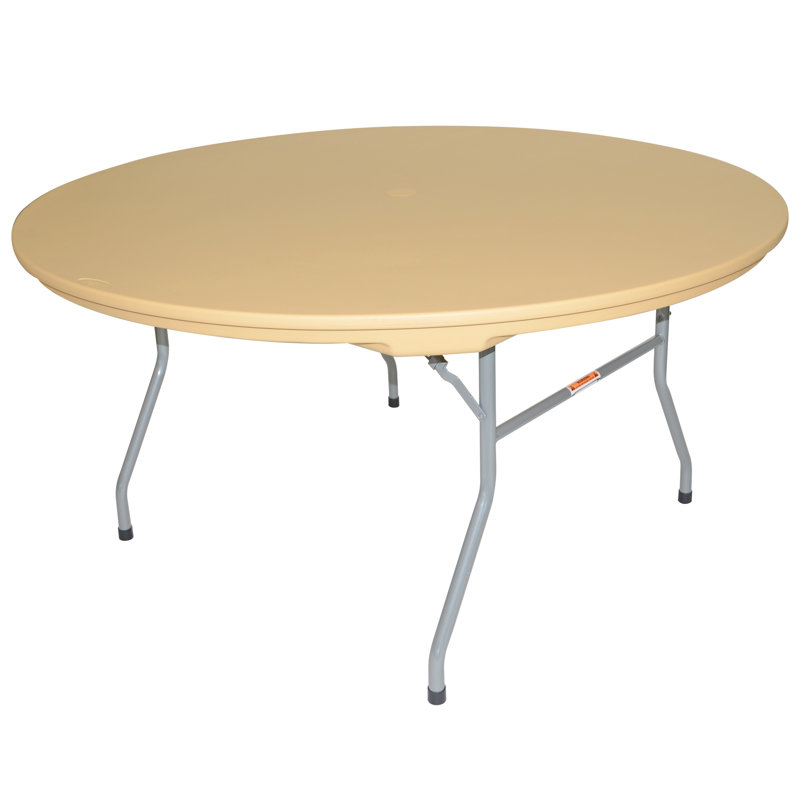 Rhino 60'' Circular Banquet Table, Tan