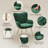 Plush Velvet Upholstered Armchair with Metal Legs-1684486190