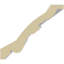 Moulure couronnée H 3 1/8 po x P 3 5/8 po x F 5 po x L 94 1/2 po