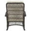 Chaise berçante rembourrée Fruttuo crème et noire