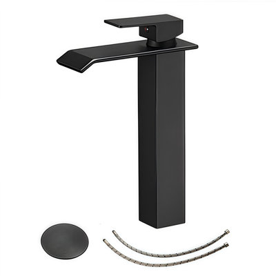 Single-handle Bathroom Faucet with Drain Assembly