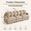 Canapé modulaire en chenille Veloria Comfy-1369701362