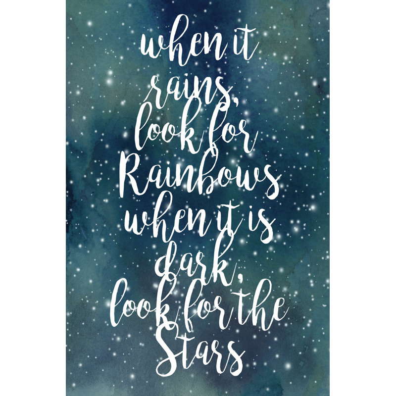 Galaxy Quote I by Grace Popp - Wrapped Canvas Print, 30cm H x 20cm W x 3.8cm D