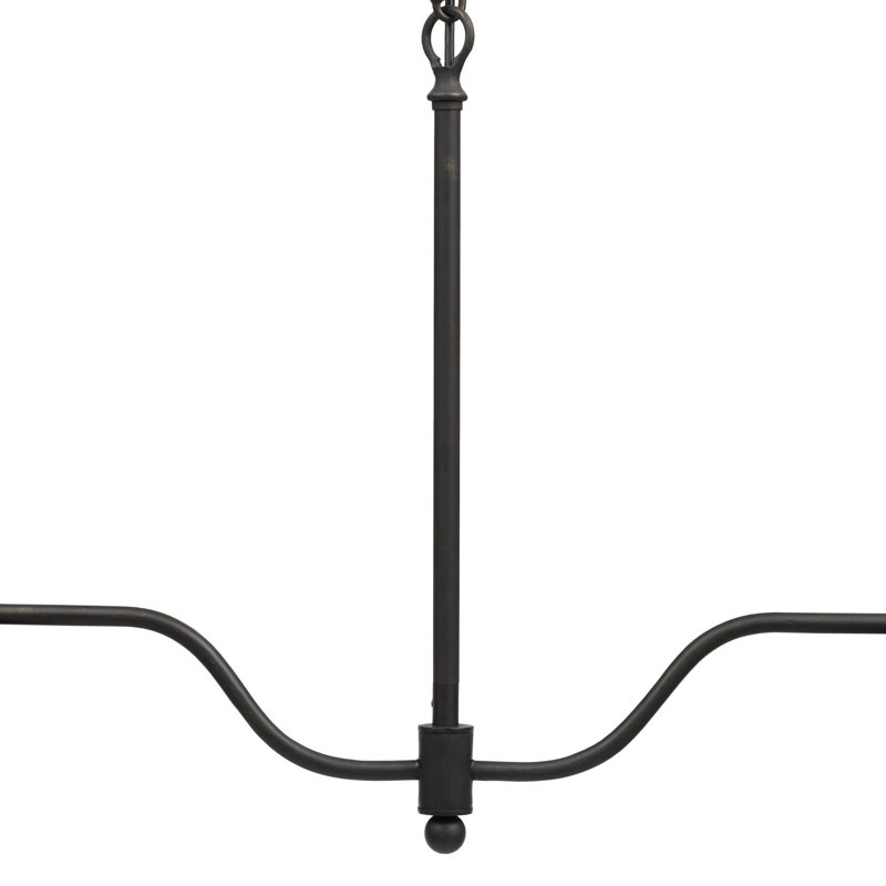 Brecken Linear Chandelier, Dark Bronze Iron