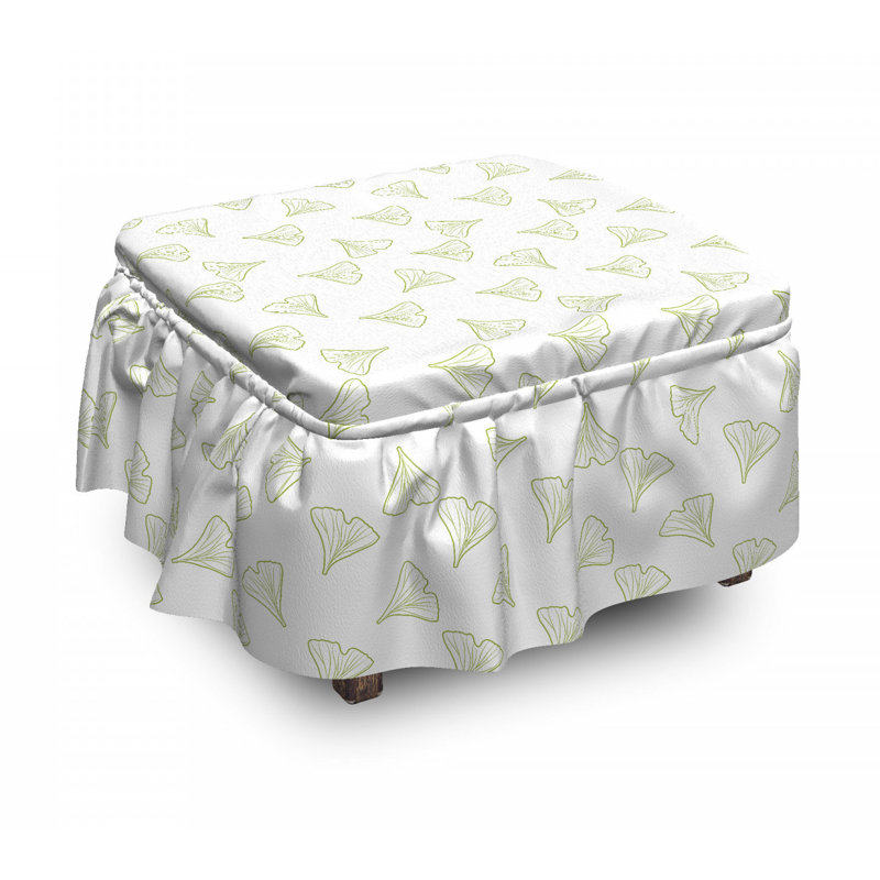 Housse pour repose-pieds maidenhair tree leaves