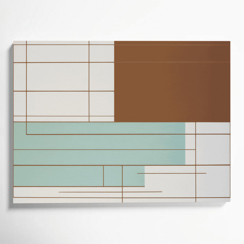 Minimalisme 63, art mural sur toile grise, H 24 po x l 36 po