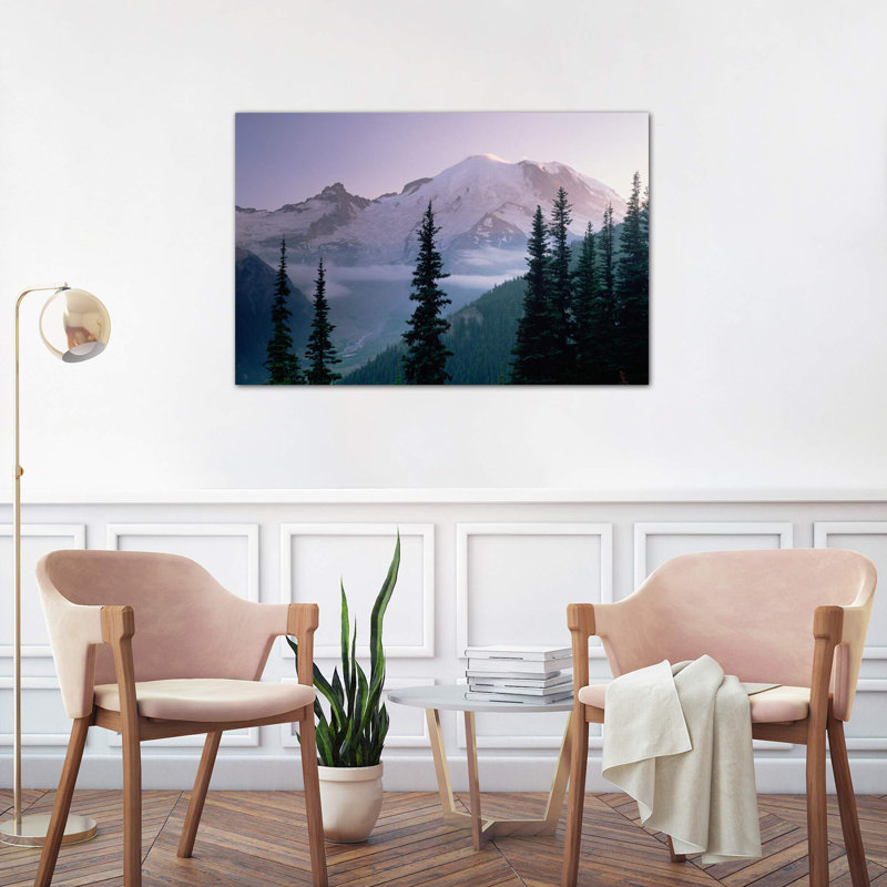 Mt Rainier As Seen At Sunrise, Mt Rainier National Park, Washington I by Tim Fitzharris - Wrapped Canvas Print