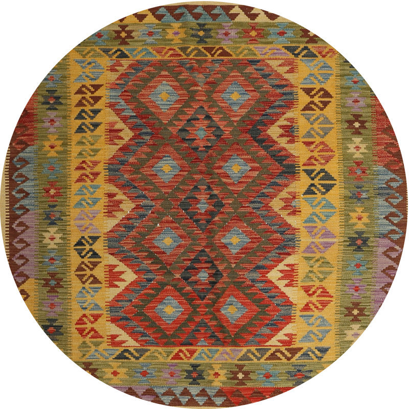 Southwestern Indoor Rug, Round 8'