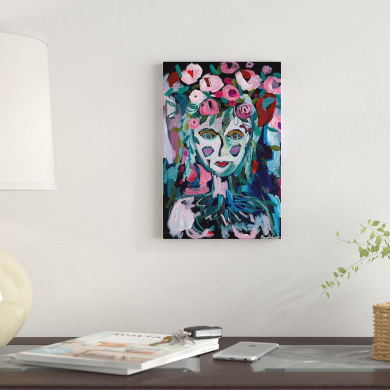 «Rose Goddess», impression sur toile, H 12 po x l 8 po x P 0,75 po, Toile tendue, Pas de tapis