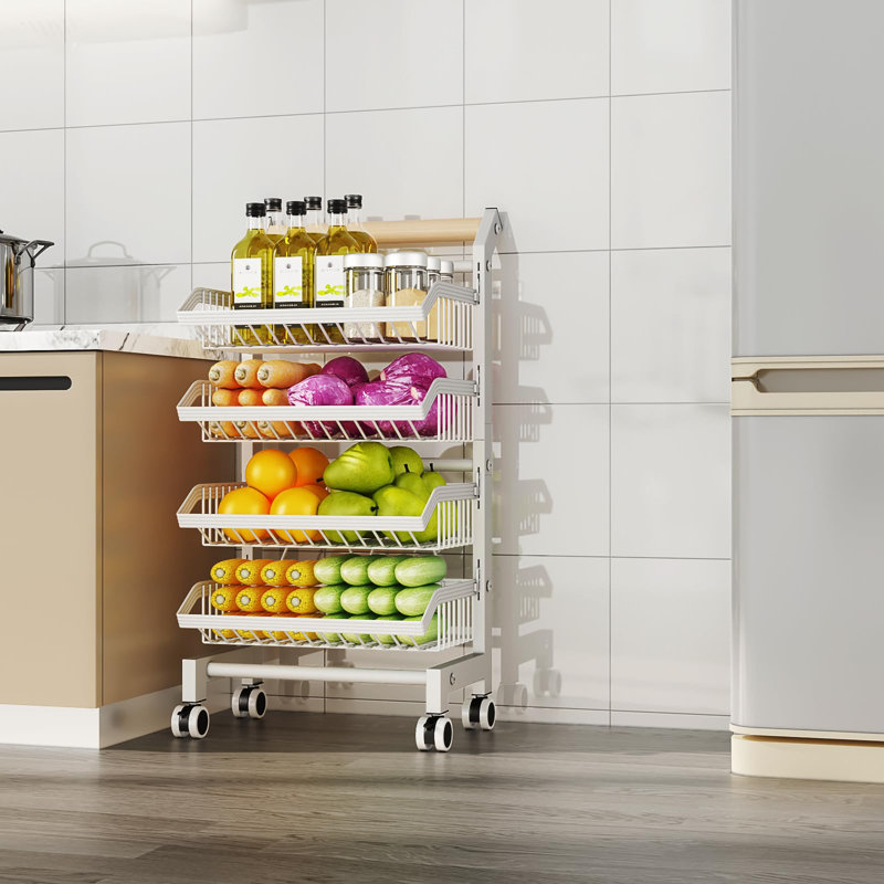 Metal Storage Rack, 90cm H x 42cm W x 32cm D
