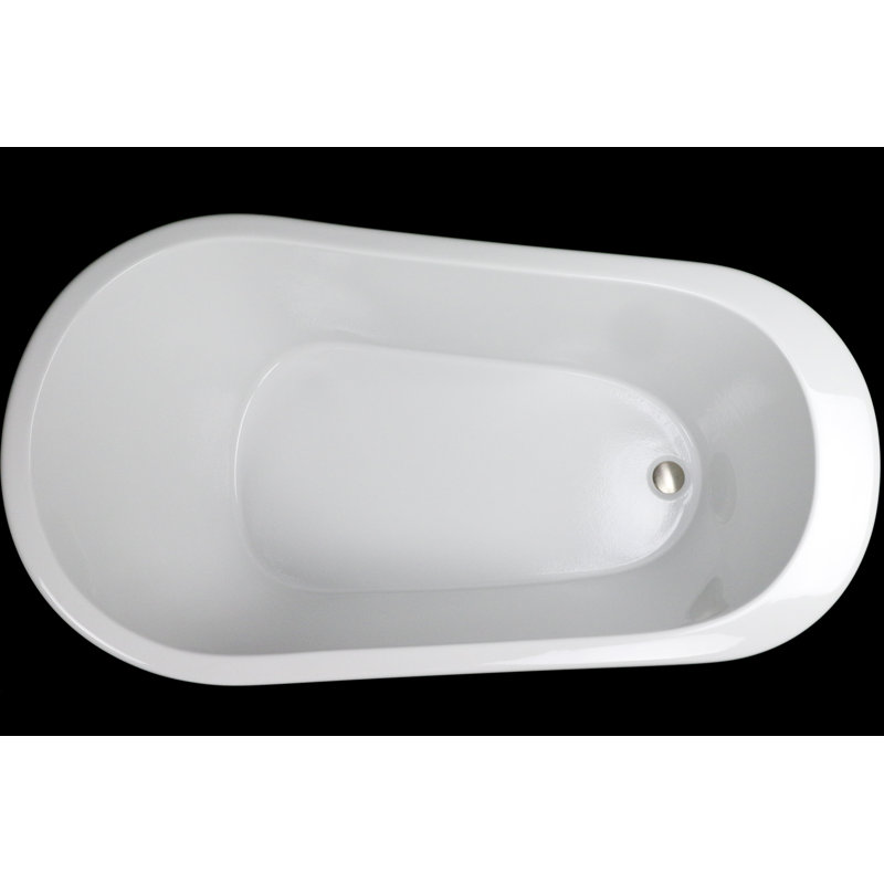 Isabel 58.5'' x 31.25'' Soaking Acrylic Bathtub