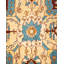 Tapis unique en laine noué à la main 8 pi 10 po x 11 pi 3 po nouvel âge en crème / ivoire / rouge